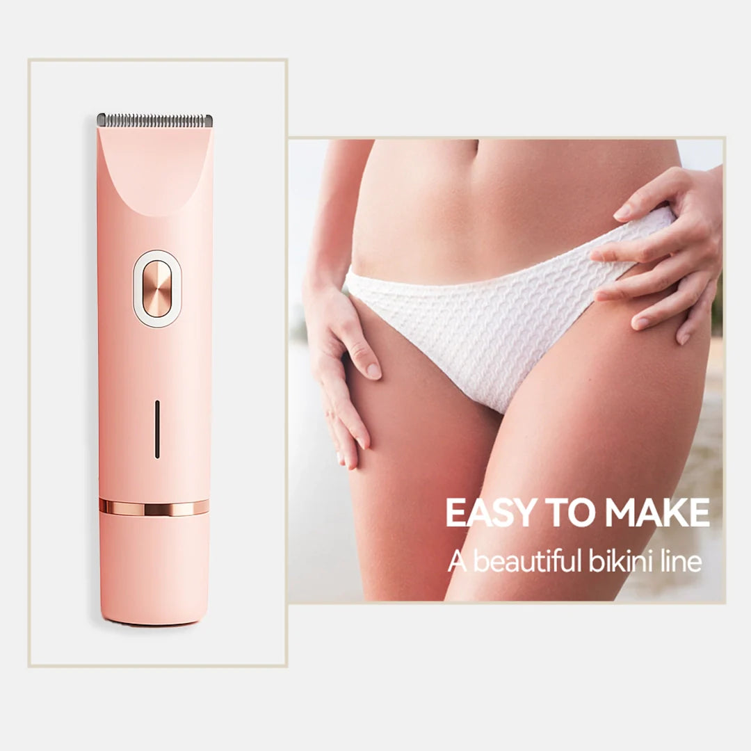 Dual Head Bikini Trimmer for Women-Painless & Waterproof Remover