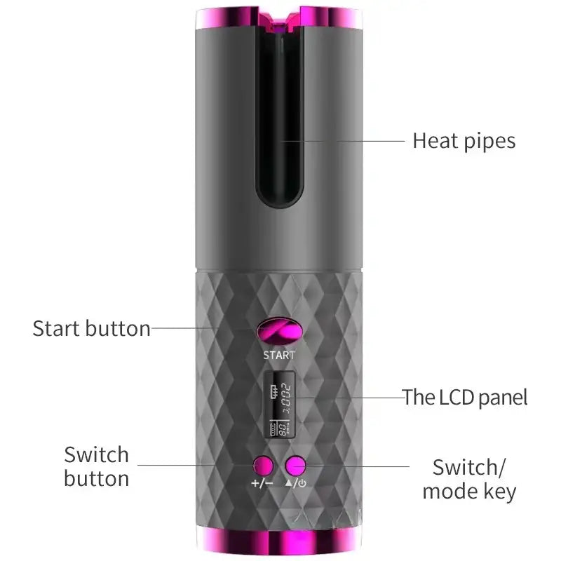 Automatic Wireless Hair Curler