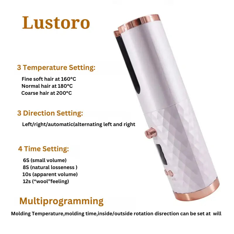 Automatic Wireless Hair Curler
